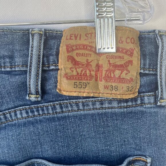 Levis 559 Jeans Mens 38 x 32 Denim Medium Wash - Picture 6 of 11